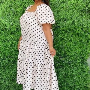 Milkmaid flowy dress